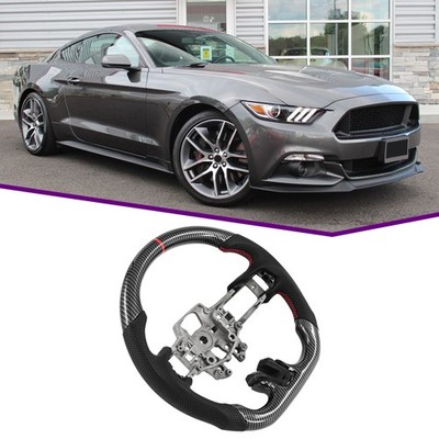 For 2015-2017 Ford Mustang GT FR3Z-3600-BA HYDRO DIP Carbon Fiber Steering Wheel