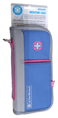 AllerMates Insulated Kids Medicine Case holds multiple EpiPens Auvi-Qs