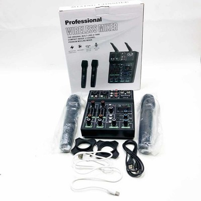 Depusheng UF4-M Studio Audio Sound Mixer Board   4-Kanal Bluetooth-kompatibles