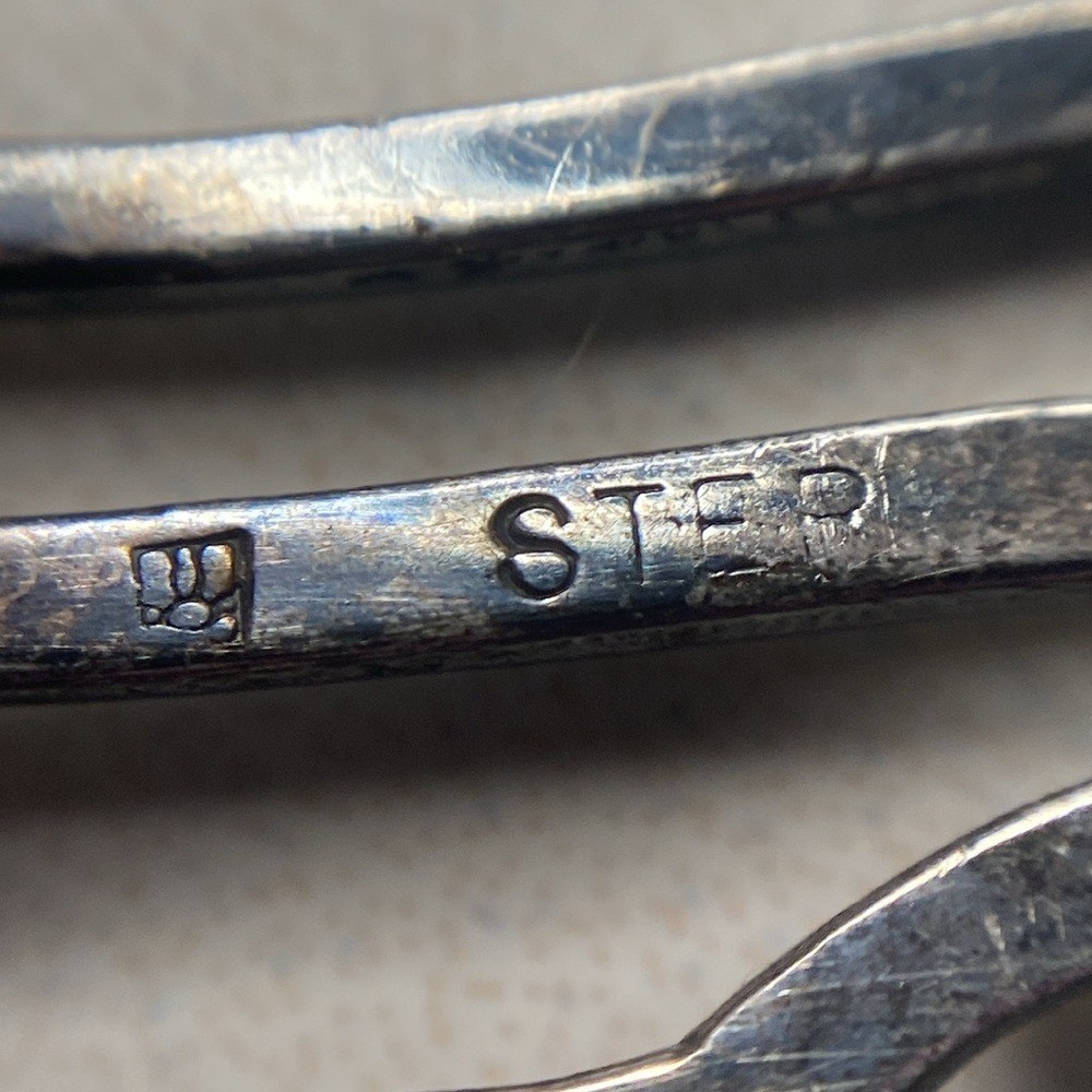 Turning waves solid sterling silver brooch 925 - image 3