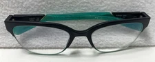 Costa Del Mar Japan 237R Black/Green Half Rim Eyeglass FRAMES ONLY 51 18 130