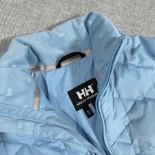 Warm Helly Hansen Women's Down & feather coat - Size m 10-12  Pale blue
