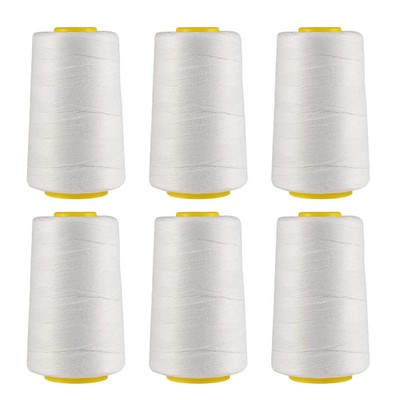 6 Rolls Heavy Duty Spool Sewing Thread For Bags Stitcher Closer