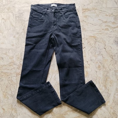Men s Black Denim 100% Cotton Jeans W32 Premium Straight Fit Export Leftover