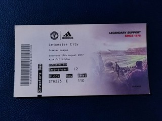 Manchester United vs Leicester City Ticket 2017 Premier League Directors Box