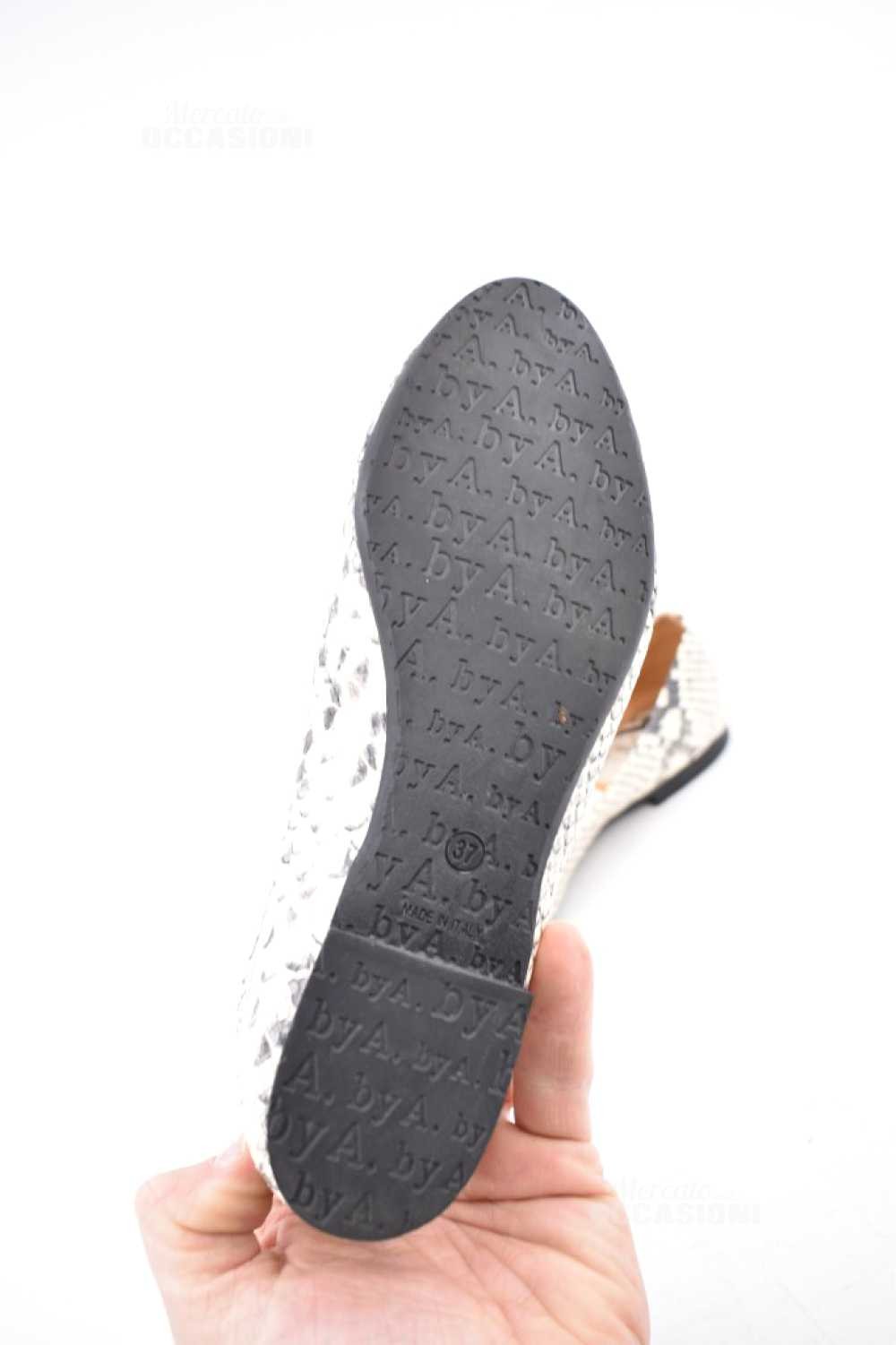 Women's python effect leather ballerinas size 37 - image 3