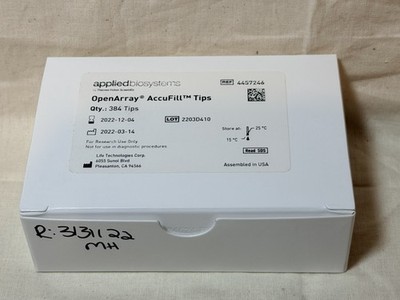 Applied Biosystems OpenArray AccuFill  Tips   384 Tips   REF 4457246   Sealed