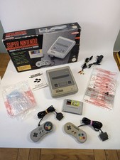 Nintendo SNES Super Nintendo PAL Boxed Console Bundle 2 Controllers Tiny Toon 