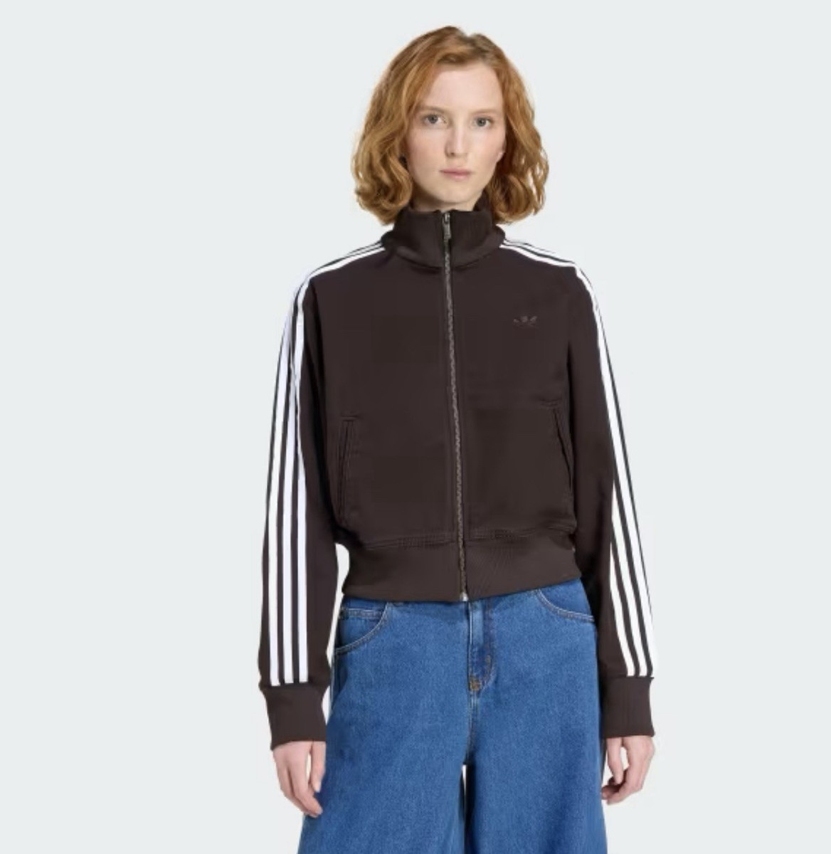 Adidas Firebird Denim 'Aurora Coffee' Track Top Jacket | size L