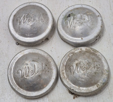 Lot Set of 4 Vintage WELSH Pedal Car/Wagon Model Hub Cap Metal Replacement Part