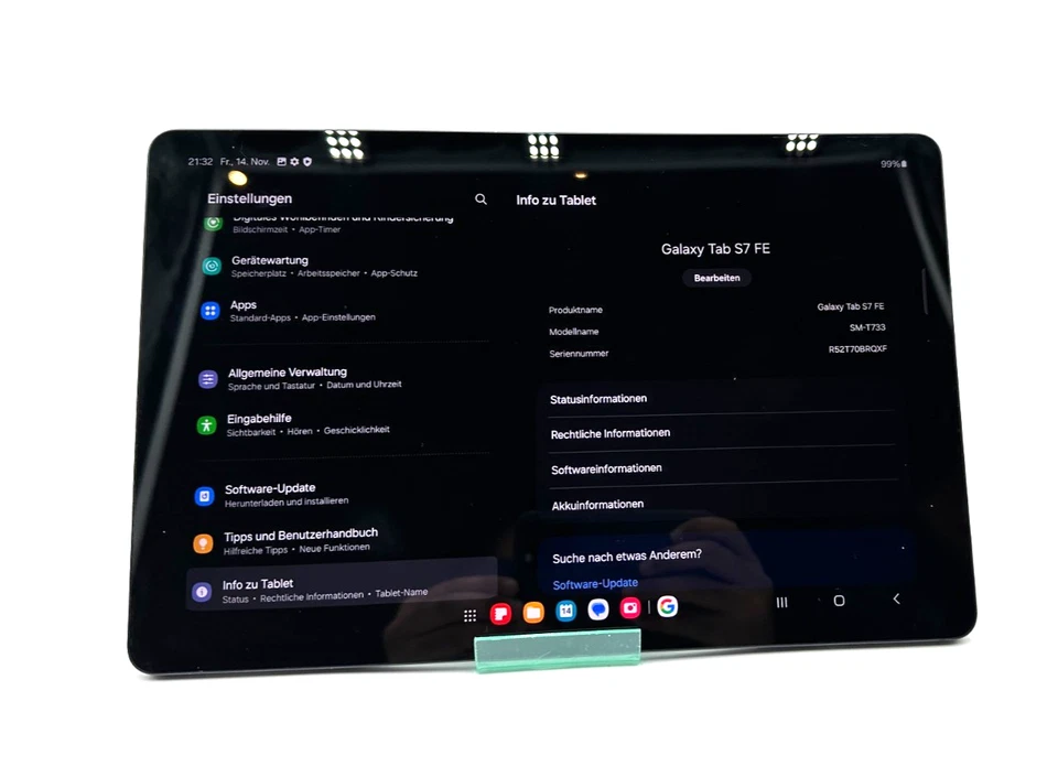 Samsung Galaxy Tab S7 FE - 12.4 Zoll - SM-T733 - 64GB - WiFi - Bild 2 von 4
