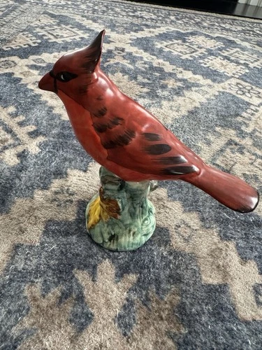 Stangl Pottery Red Cardinal Bird Figurine Vintage Hand Painted Marked Stangl USA