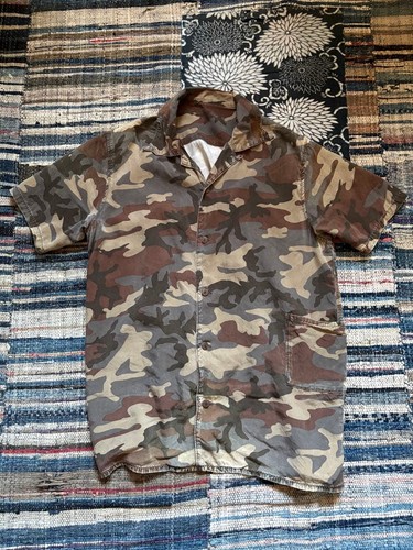 Kapital, KAPITAL Camo Short-Sleeve Shirt with Front Pockets, Aloha vintage from Japan
