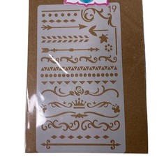 Shapes Stencil Scrolls Border Cardmaking Scrapbooking Journal Planner Craft mq