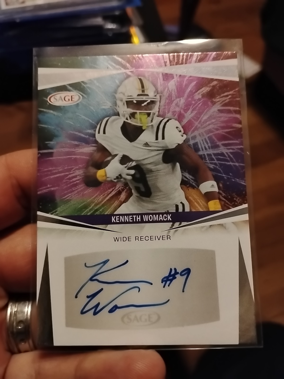 KENNETH WOMACK 2025 SAGE High Series AUTO Silver #A-KW2 Western Michigan 🔥