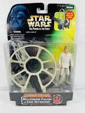 1997 Star Wars Potf2 Anh Gunner Station Millennium Falcon Luke Skywalker- VTG