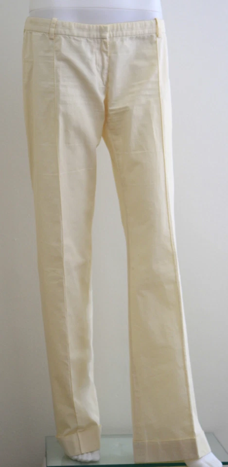 PANTALONES BALENCIAGA PARIS TALLA 40 100% ALGODÓN HECHOS EN ITALIA ELEGANTE PIERNA ANCHA