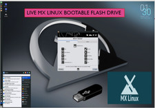 MX Linux 23.4 XFCE 64 BIT AND 32 BIT LIVE INSTALL BOOTABLE USB Drive