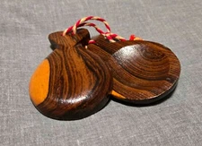 Vintage Wooden Spanish Flamenco Castanets 