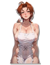 1344 Delia Ketchum Sticker, Waterproof, Laminated, Pinup