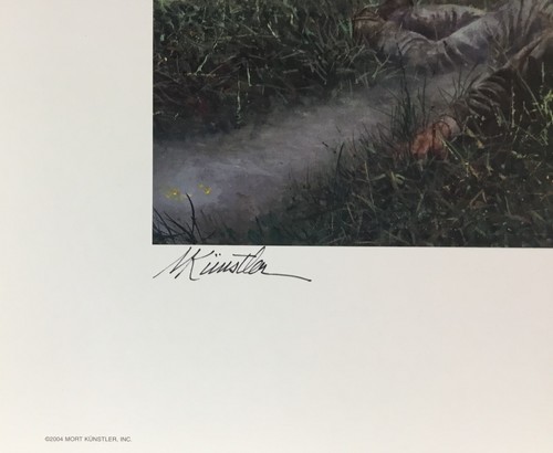 Mort Kunstler On They Came with Flags Flying AP Signed/Numbered L/ED Print - Picture 4 of 6