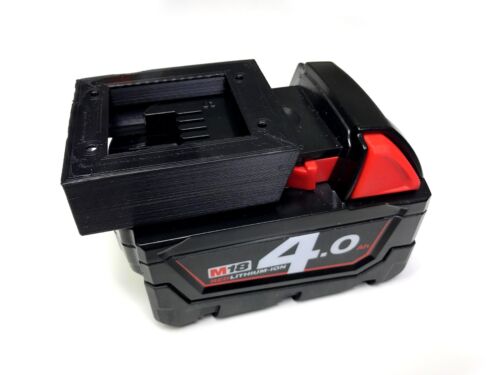 StealthMounts Storage Mounts for Milwaukee M18 Tool Batteries (5 Pack, Red) - Picture 5 of 8