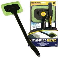 Windshield Wizard Tool AS-SEEN-ON-TV Windshields Without Reaching Microfiber ...