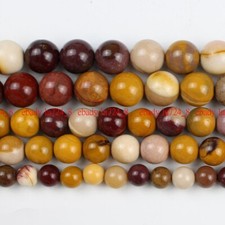 Natural 6/8/10mm Multicolor Mookaite Jasper Stone Gemstone Round Loose Beads 15"