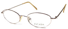 ESCADA E245 H1N NOS Italy Tan Gold Matte Eyeglasses Frame 49-18-135