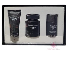Perry Ellis Night 3 PC Set for Men-3.4 oz EDT Sp+3.0 oz ASBalm+2.7 oz Deo
