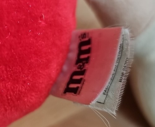 Nanco M&M Red Plush Stuffed Animal Toy Read - 第 3/9 張圖片