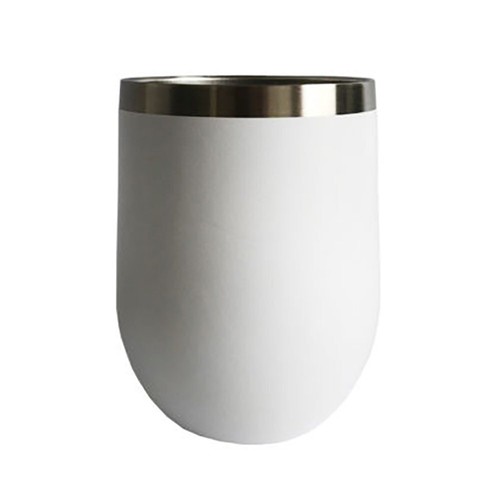 12oz Metal Stainless Steel Wine Tumbler Double Wall Insulated Cup 6J - Picture 5 of 8