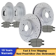 Front Rear Rotors and Brake Pads for Cobalt Malibu HHR Pontiac G6 Brakes Kits