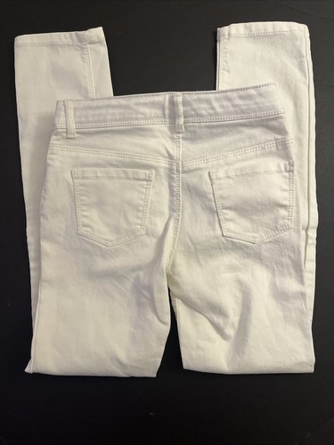 NWT Girls 7 SLIM Gymboree “ANIMAL PARTY” White Cotton Denim SKINNY JEANS PANTS - Picture 2 of 6
