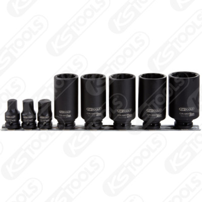 KS TOOLS 1/2'' Special Drive Shaft Socket Set, 8-Piece 150.1750 Semi-Assi