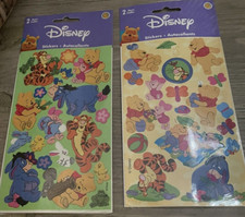 Sandylion Disney Stickers Winnie the Pooh Tigger Piglet Sealed 4 Sheets NIP VTG