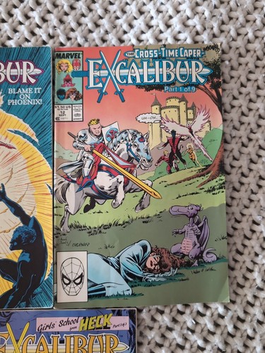 EXCALIBUR LOTTO di 5 fumetti 7 11 12 15 32 Marvel 1989-1990 età del rame - Foto 4 di 7