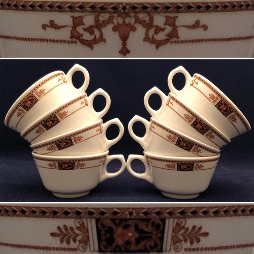 Syracuse China Restaurant Ware Webster Coffee Cup Set of 8 3-K Syralite USA 6oz