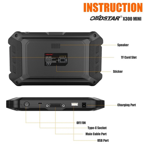 OBDSTAR X300 MINI For Renault Dacia OBD Diagnostic Tool IMMO Oil/ Service Reset - Foto 7 di 8