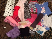 Dress Skirt Pants Shirts Pullover outfits Pj's 2T Girls cloths Lot 15pc