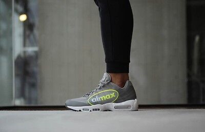 Nike Air Max 95 NS GPX Big LOGO Grey VOLT Neon AJ7183 001 Nike Air Max 95 NS GPX Big LOGO Grey VOLT Neon AJ7183 001