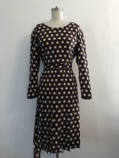 Vtg Vintage VALENTINO Brown Polkadot Skirt Set 6