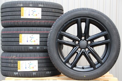 VW Bus T5 T6 T6.1 Shuttle Satz Räder Alufelgen Rial schwarz Pirelli Sommerreifen