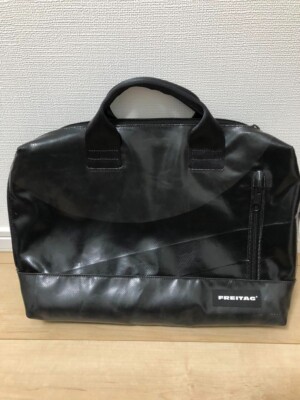 FREITAG F301 MOSS LAPTOP Hand Tote BAG All BLACK A mix of glossy