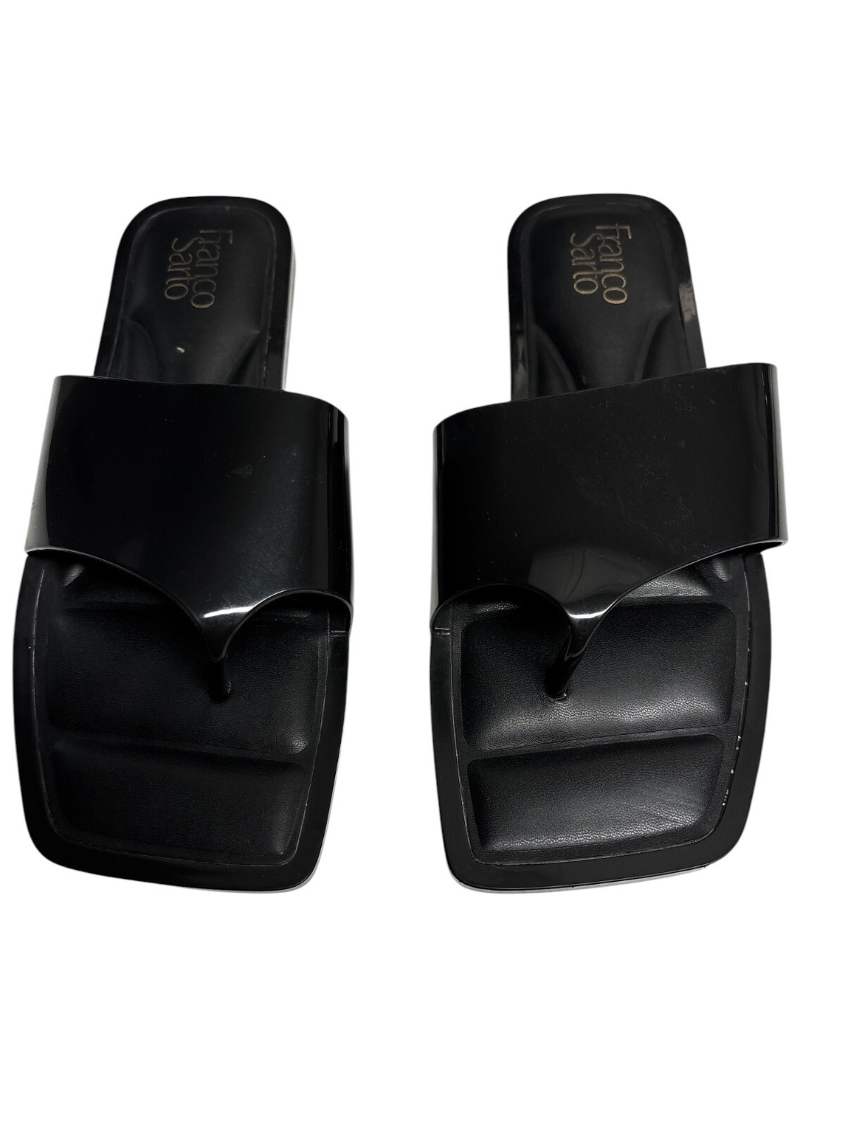 APL Sandali donna Franco Sarto neri slide misura 9M punta quadrata plantare imbottito