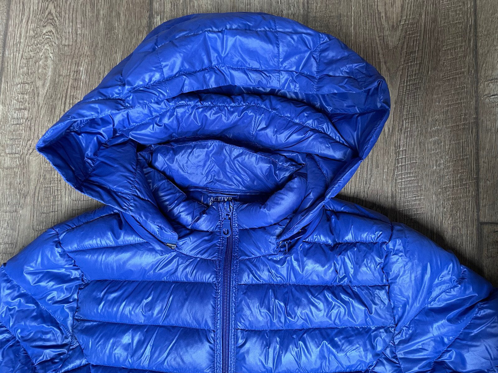 Active Basic Womens Removable Hood Short Down Puf… - image 5