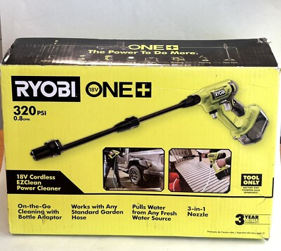 #ad Ryobi One 18V Cordless EZ Clean Power Cleaner 320 Psi RY120350VNM Tool Only $79.95