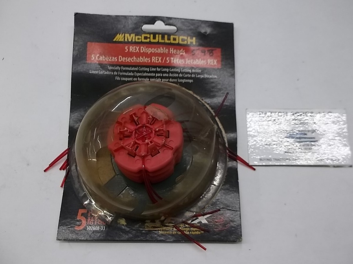 5 Rex Heads 302608-33 for McCulloch MT800 Trimmers | eBay