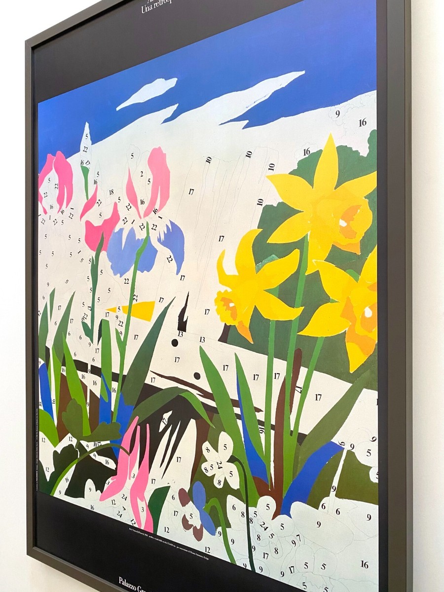 ANDY WARHOL RARE 1990 LITHO PRINT FRAMED LRG EXHBT POSTER
