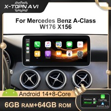 12.3'' Android 14 Apple Carplay DAB+ GPS BT Display für Mercedes A GLA CLA W176 12.3'' Android 14 Apple Carplay DAB+ GPS BT Display für Mercedes A GLA CLA W176